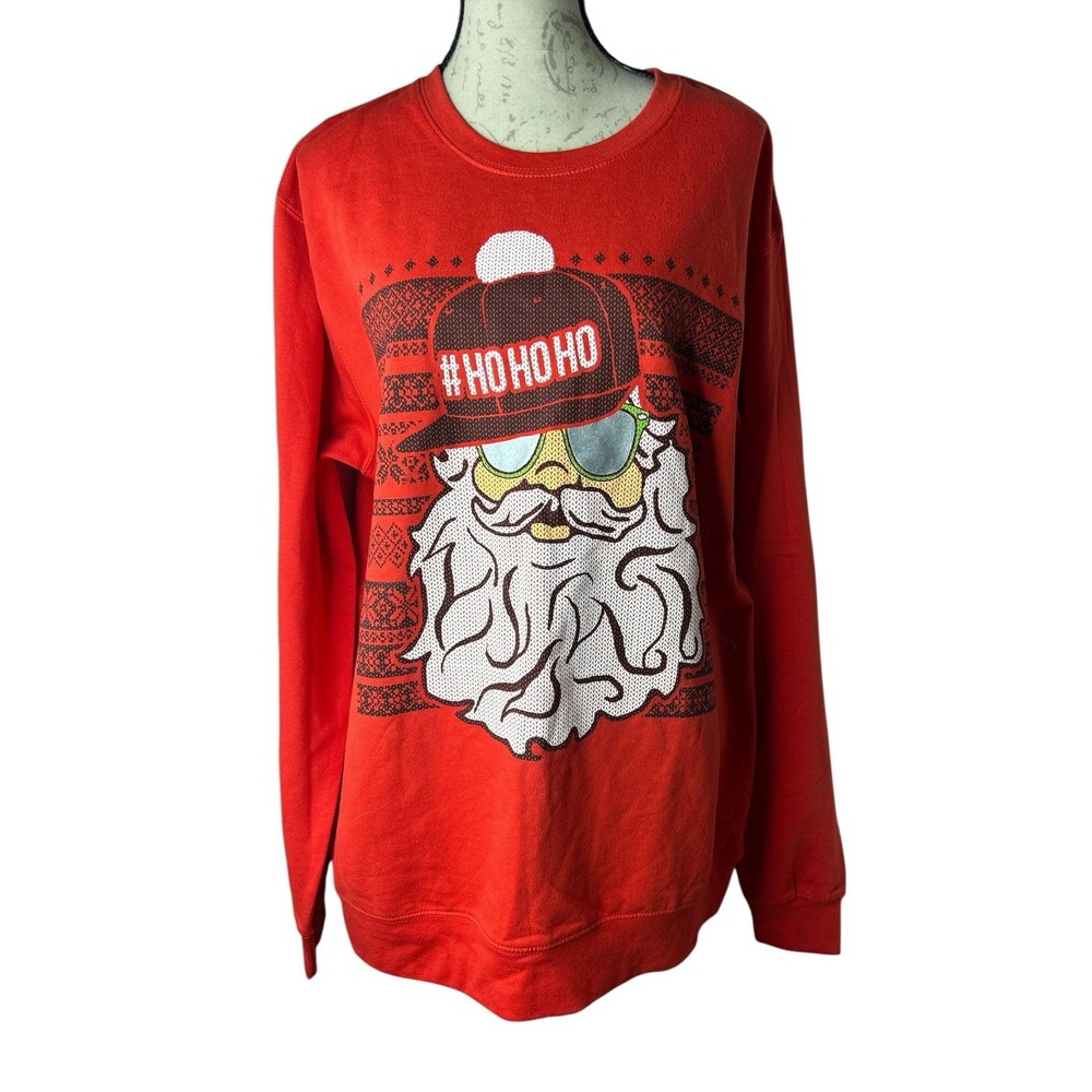 American Rag Red Santa Sweatshirt Unisex Size XXL NWT